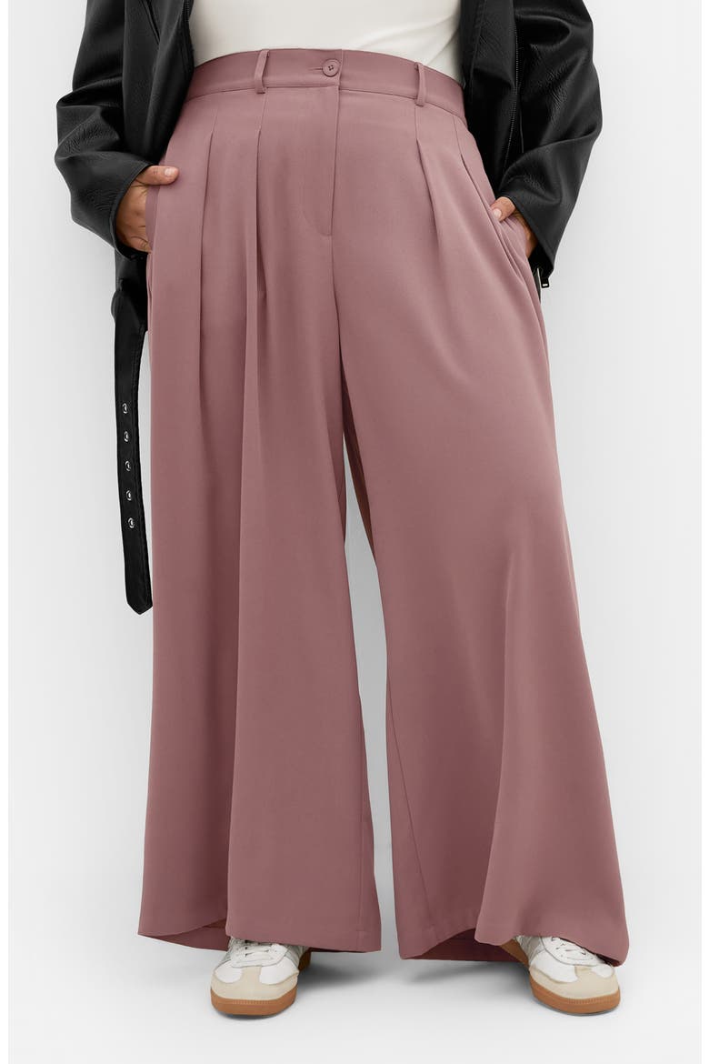 Abbie Wide Leg Pants, Main, color, CINNAMON