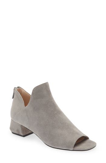 Pelle Moda Vonn Open Toe Ankle Boot In Steel