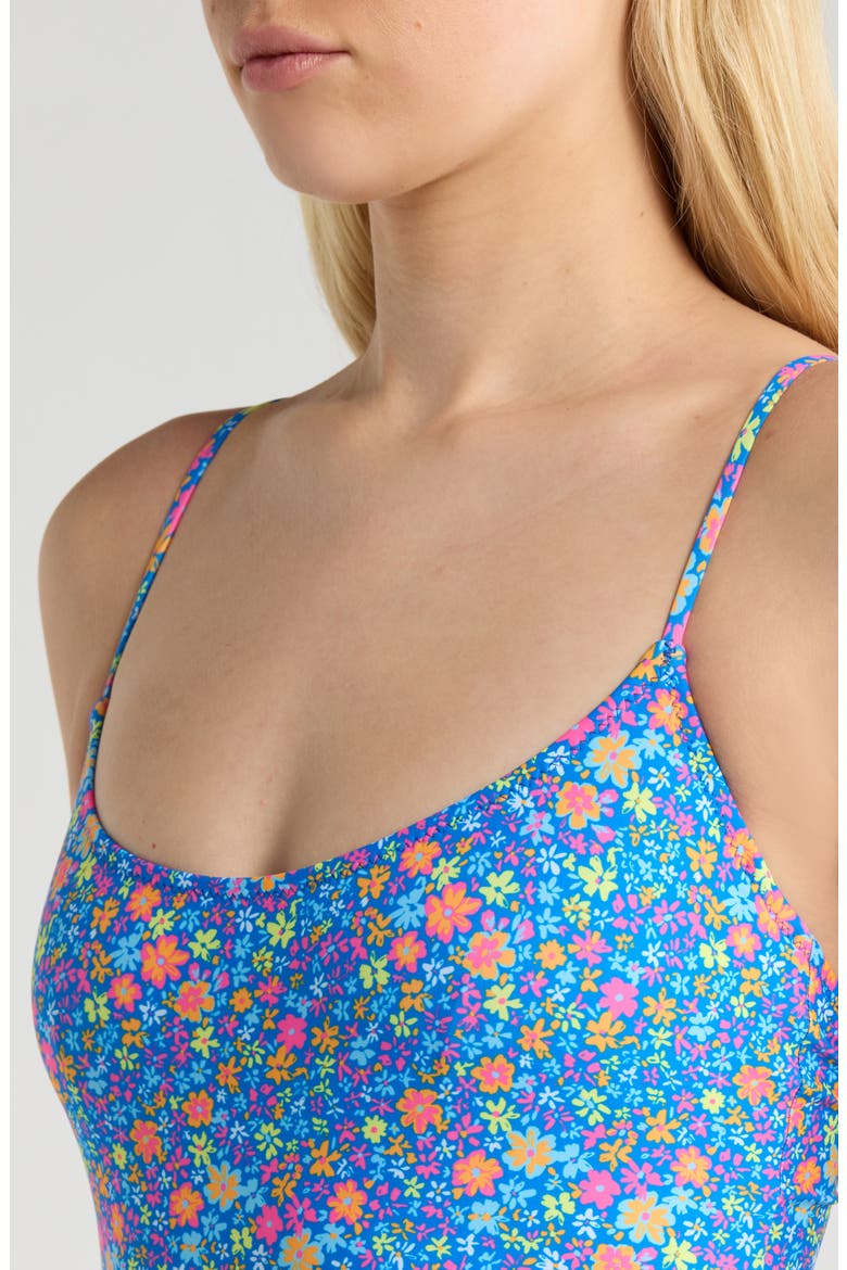 Hidden Underwire One-Piece Swimsuit, Alternate, color, ELECTRIC BLOOM