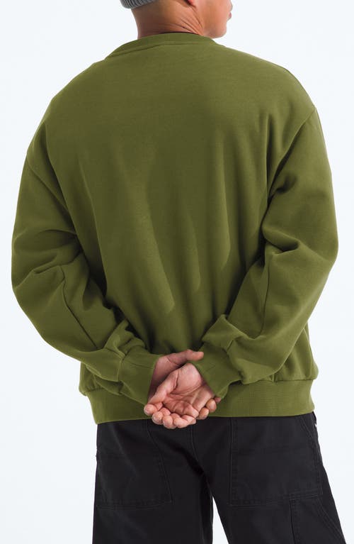 The North Face Oversize Evolution Simple Dome Crewneck Sweatshirt In Green