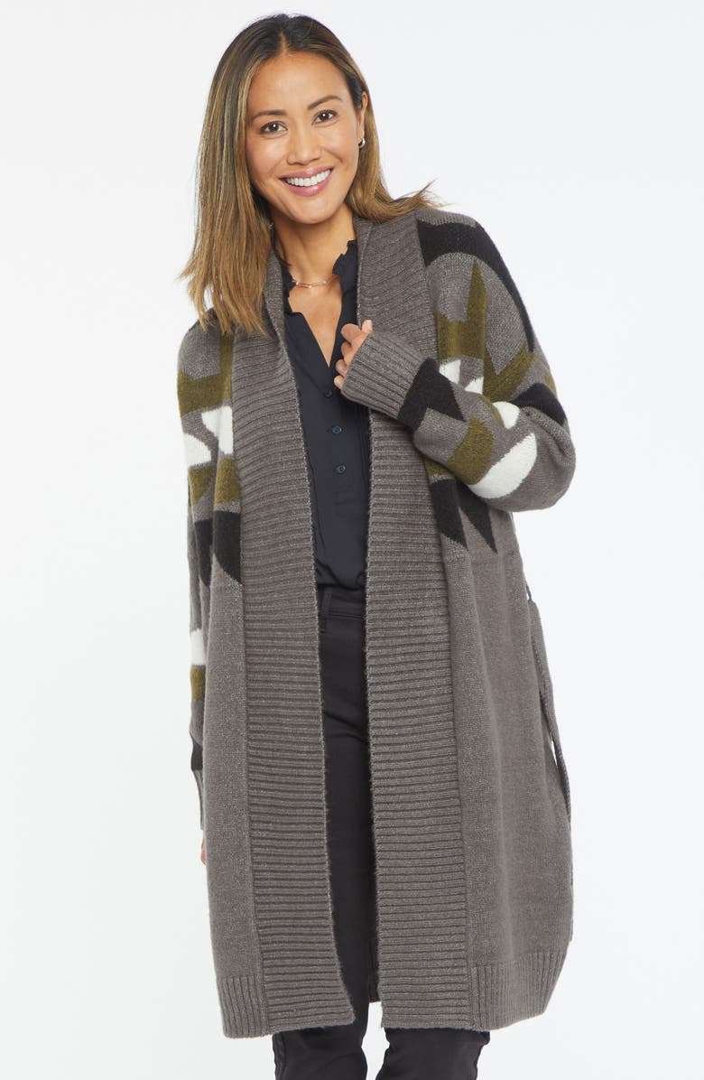 NYDJ Fair Isle Longline Cardigan, Alternate, color,