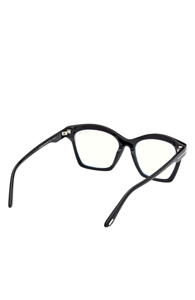 TOM FORD 53mm Square Blue Light Blocking Optical Glasses, Alternate, color, 