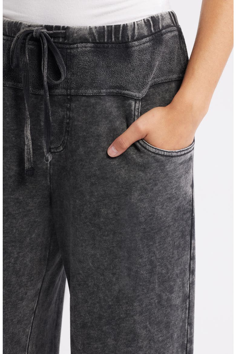 Drop Waist Lounge Pants, Alternate, color, BLACK