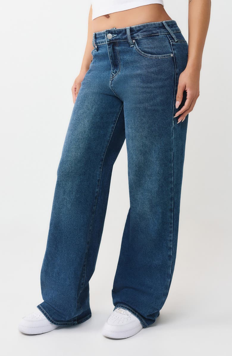 True Religion Bobbi Baggy Jeans, Alternate, color, Medium Blaze Wash