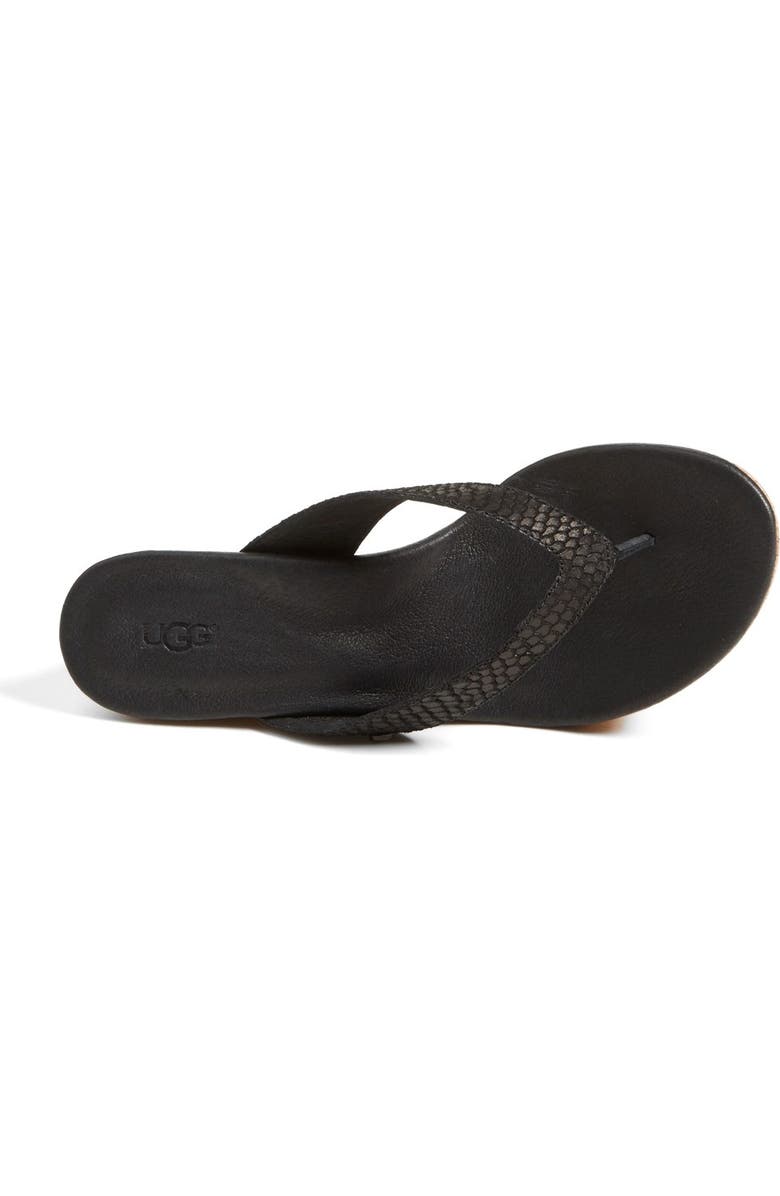 UGG<sup>®</sup> Australia 'Natassia Mar' Platform Wedge Thong Sandal, Alternate, color,