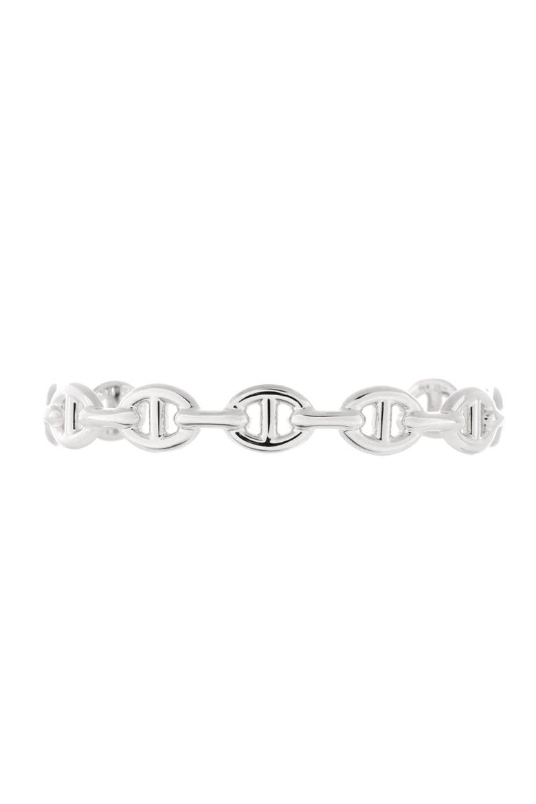 Chaine d'Ancre Enchainee Cuff Bracelet Sterling Silver Medium, Main, color, Silver