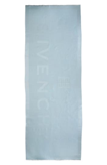 Givenchy 4g Reversible Wool Scarf In Blue