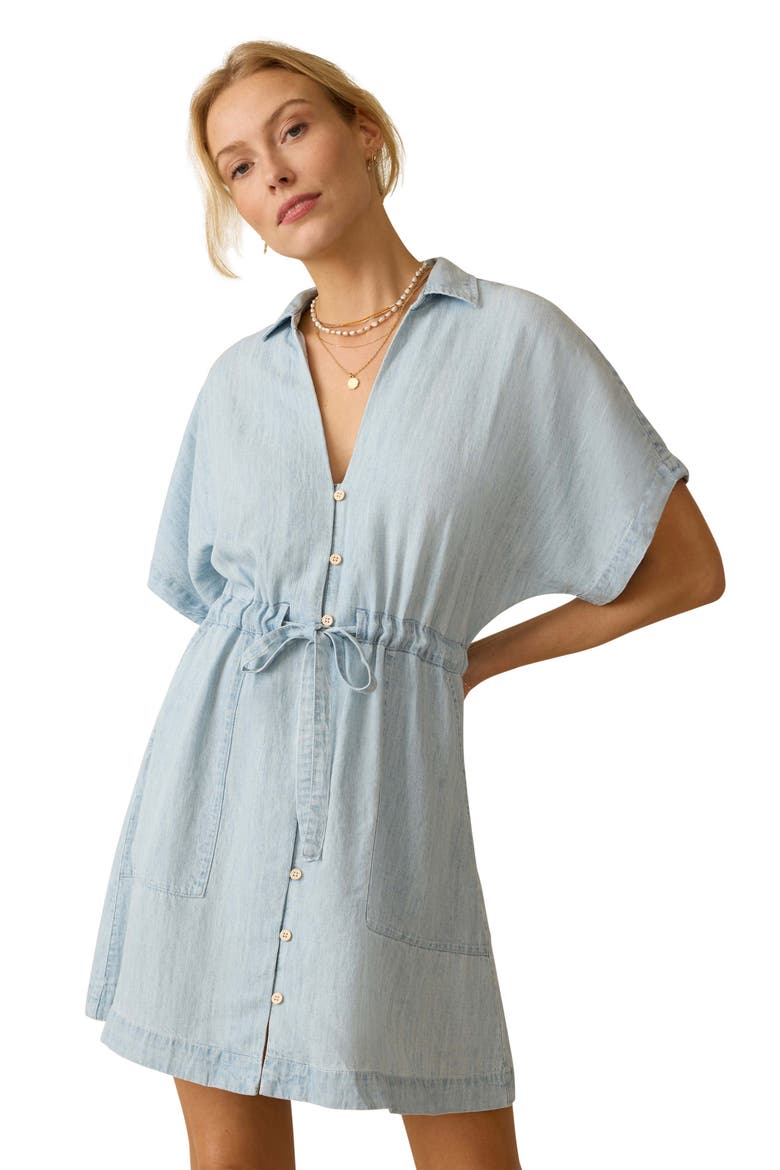 Oakley Tried & True Chambray Shirtdress, Alternate, color, ARCTIC SEA WASH
