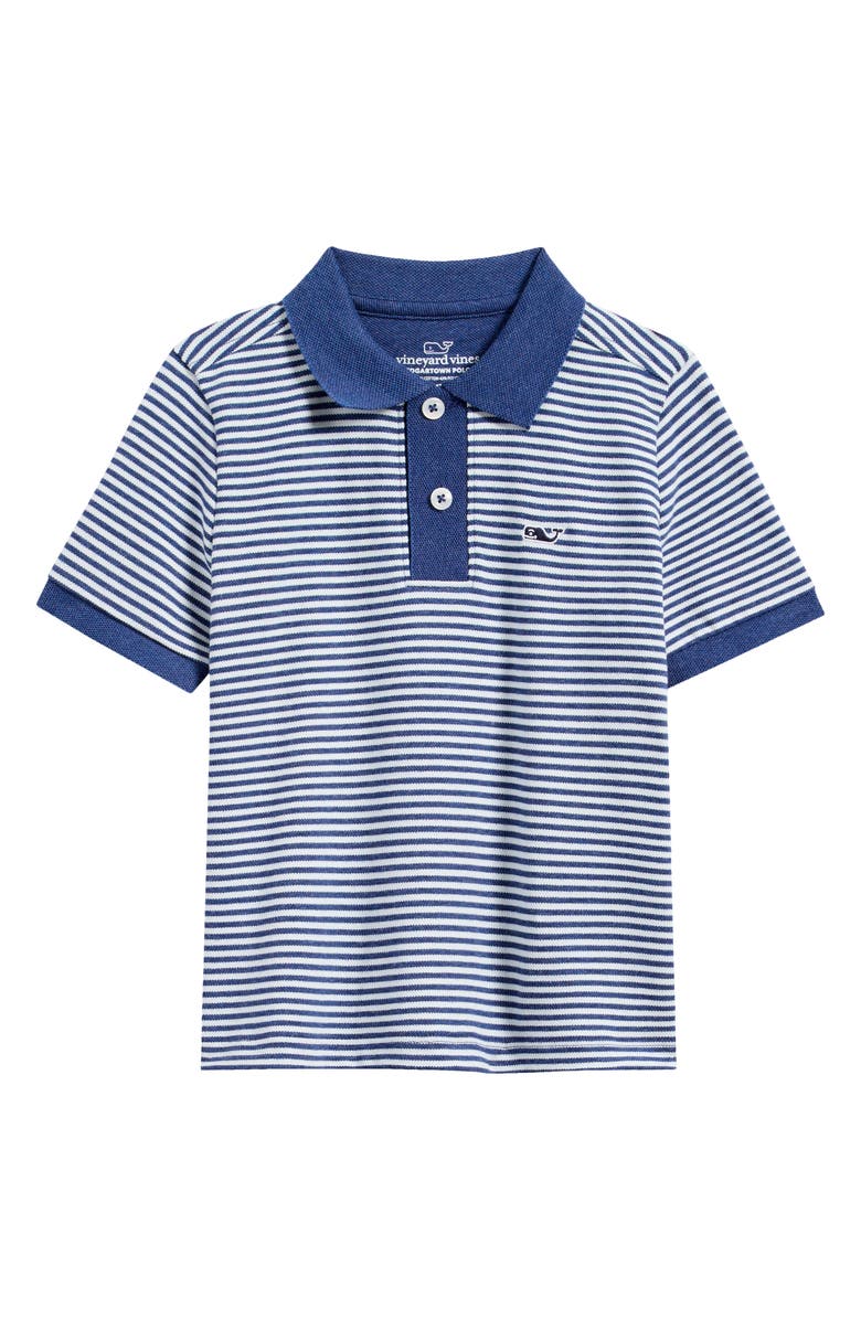 vineyard vines Kids
 Edgartown Piqué Performance Polo, Main, color, Deep Blue
