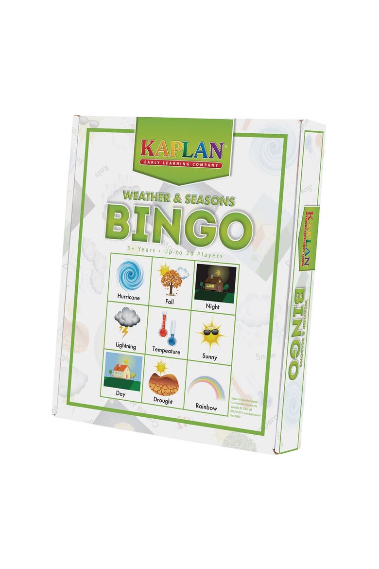 Weather & Seasons Bingo Learning Game, Alternate, color, Multicolored