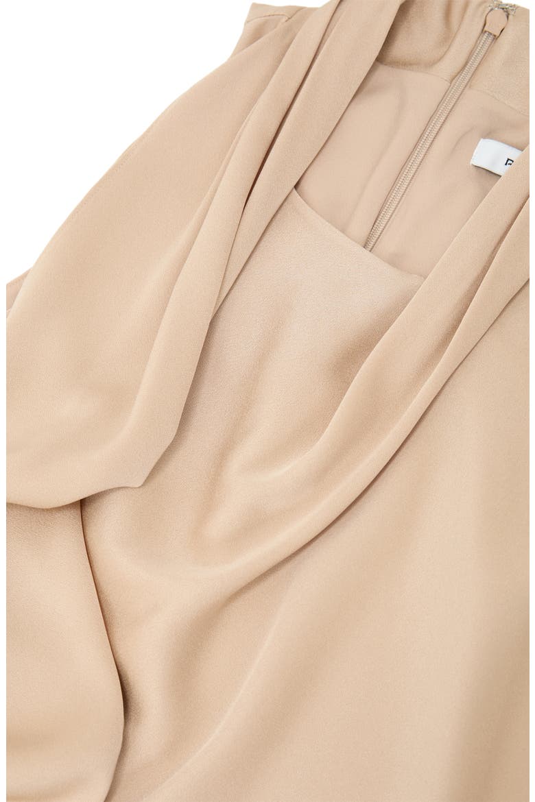 Taylor Crepe Scarf Neck Top, Alternate, color, NEUTRAL