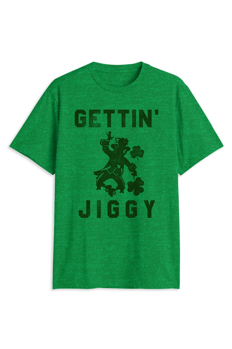 Big & Tall Gettin' Jiggy With It Graphic Tee, Main, color, KELLY HEATHER