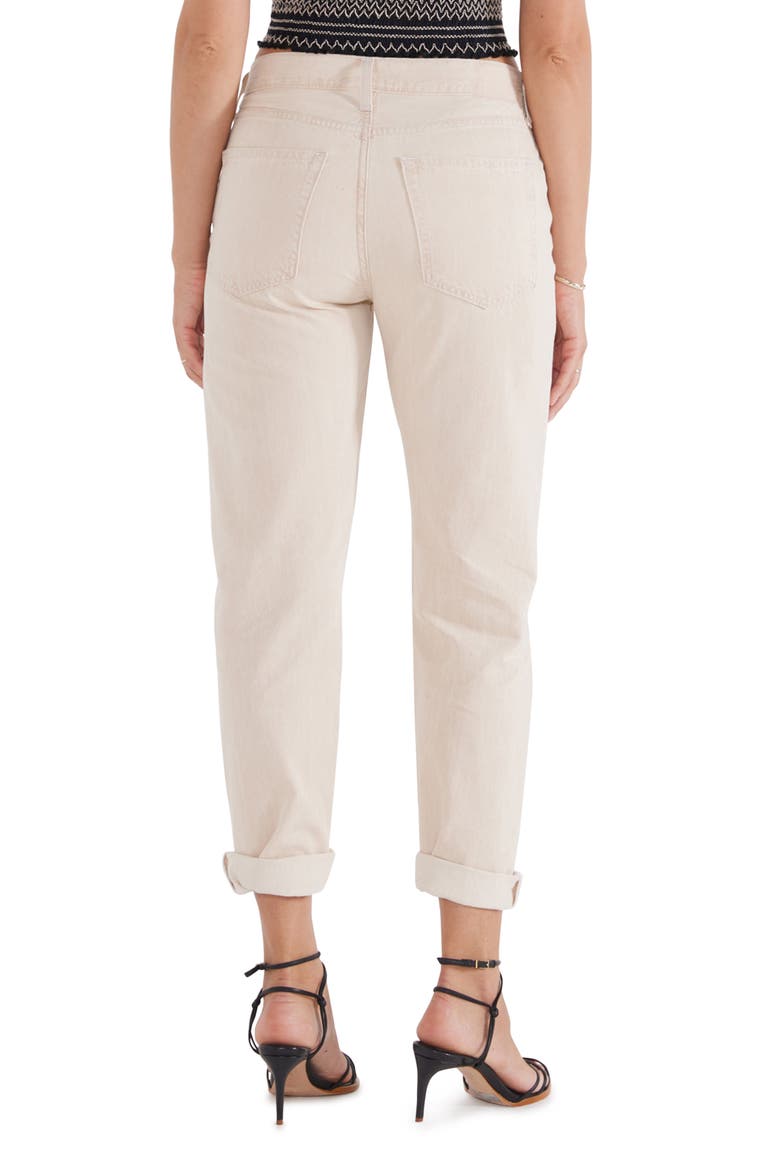Marlowe Slim Boyfriend Jeans, Alternate, color, CANYON SAND