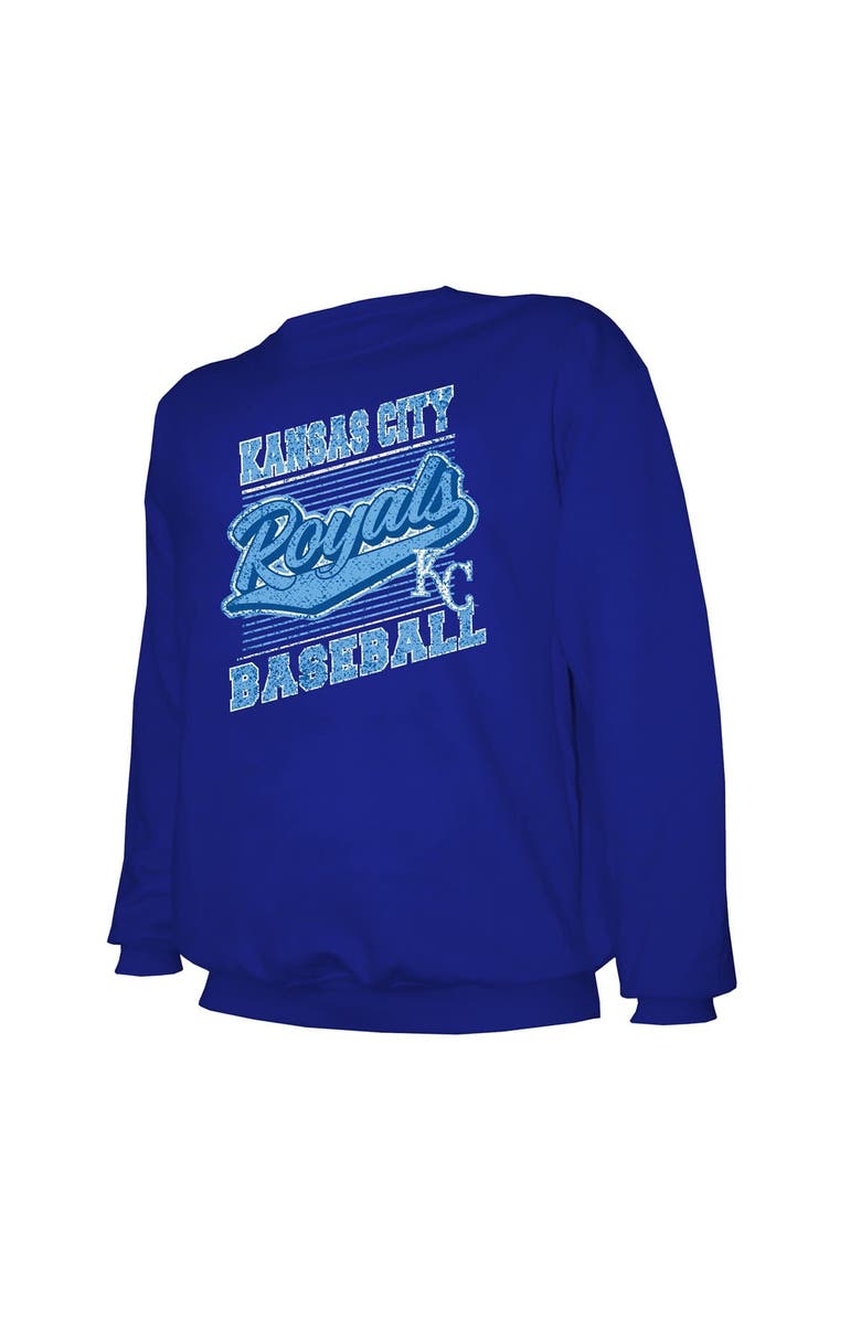 STITCHES Men's Stitches Royal Kansas City Royals Pullover Sweatshirt, Alternate, color, Royal