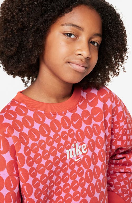 Nike Kids' Sportswear Club Fleece Oversize Crewneck Sweatshirt