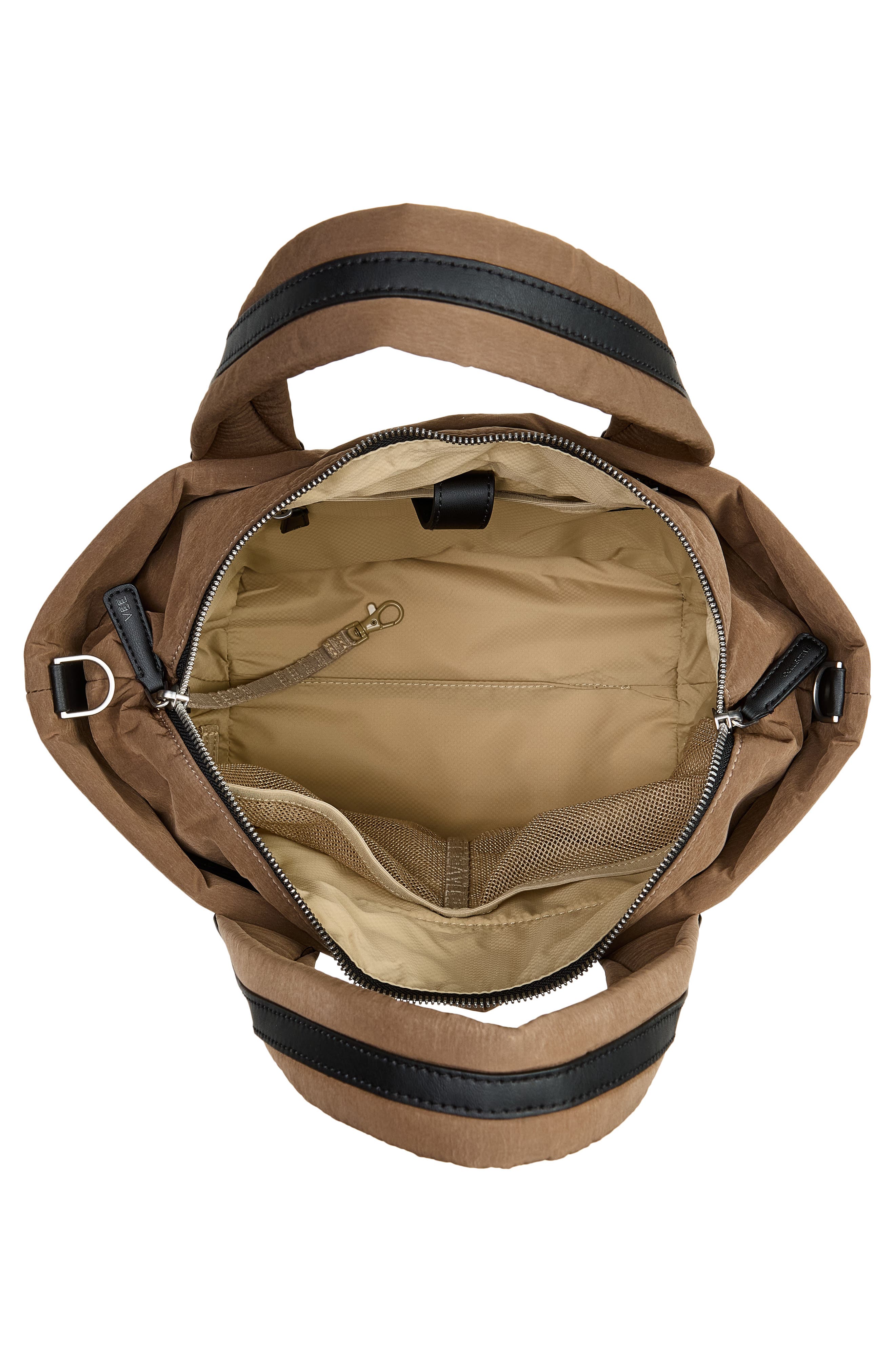 VeeCollective Small Essence Canvas Tote, Alternate, color, Mink Trench Brown