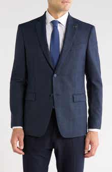 Plaid Wool Blend Sport Coat