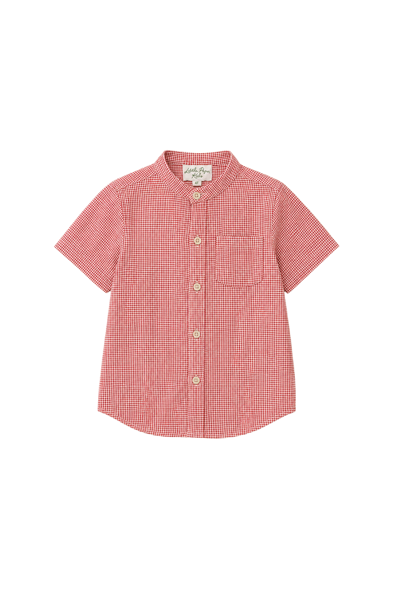 Baker Top, Main, color, Red Gingham