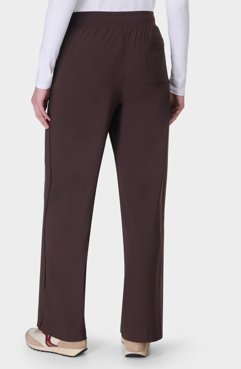 Sweaty Betty Explorer Wide Leg Track Pants, Alternate, color, Sable Brown