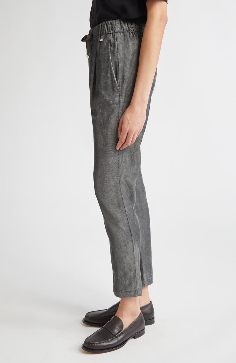 Herno Resort Metallic Corduroy Pants, Alternate, color, Grigio Perla