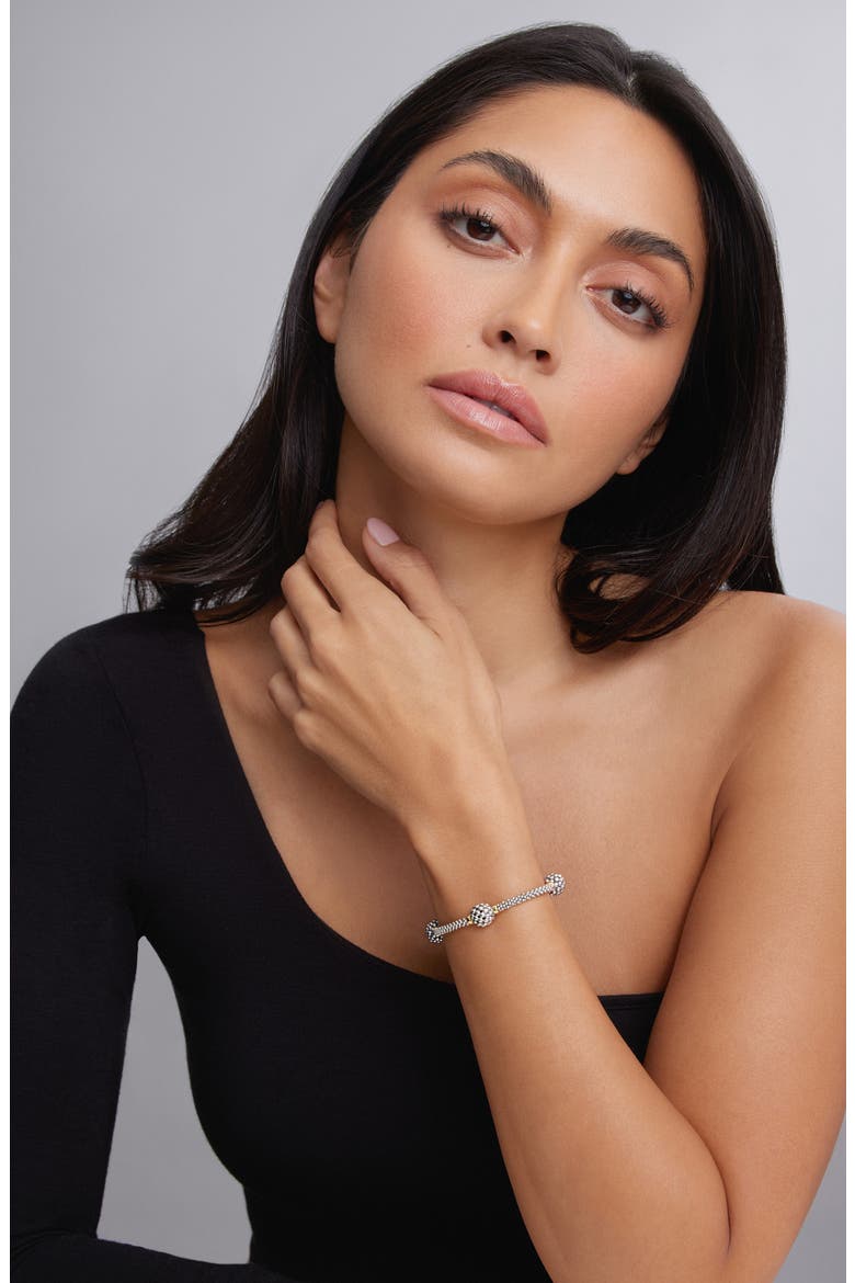 Caviar Forever Ball Station Bracelet, Alternate, color, SILVER/GOLD