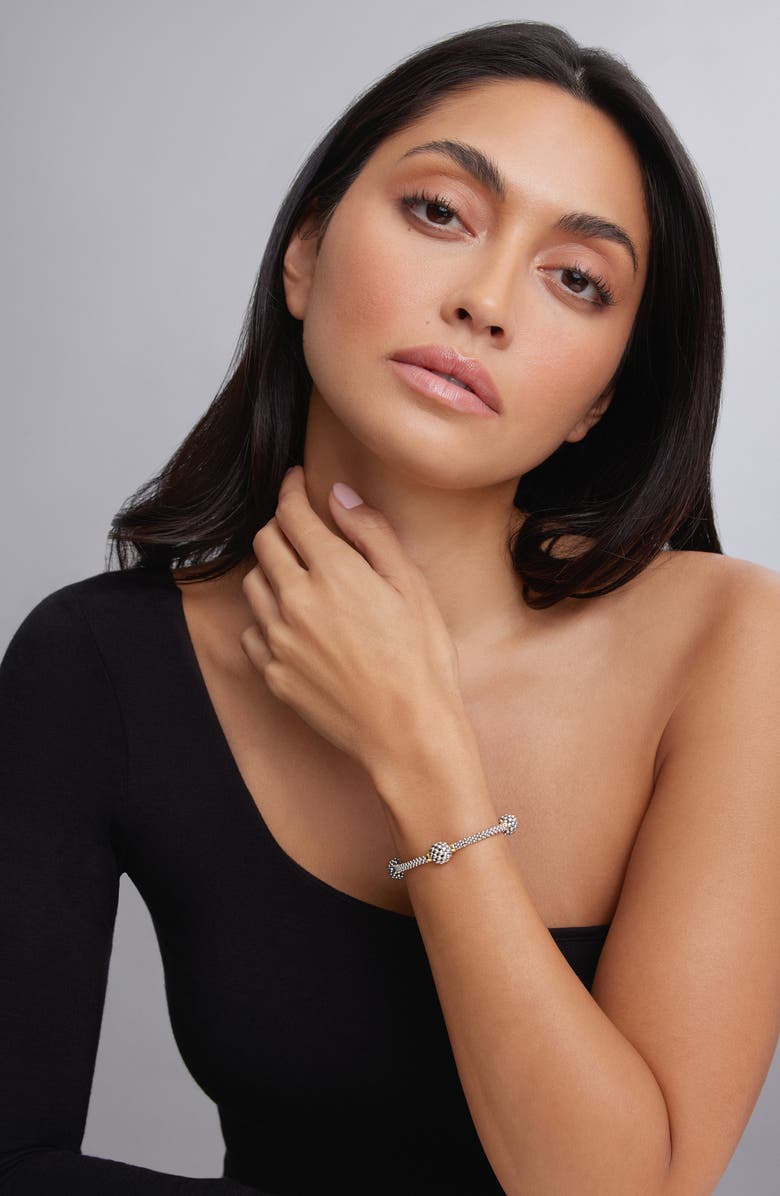LAGOS Caviar Forever Ball Station Bracelet, Alternate, color, Silver/Gold