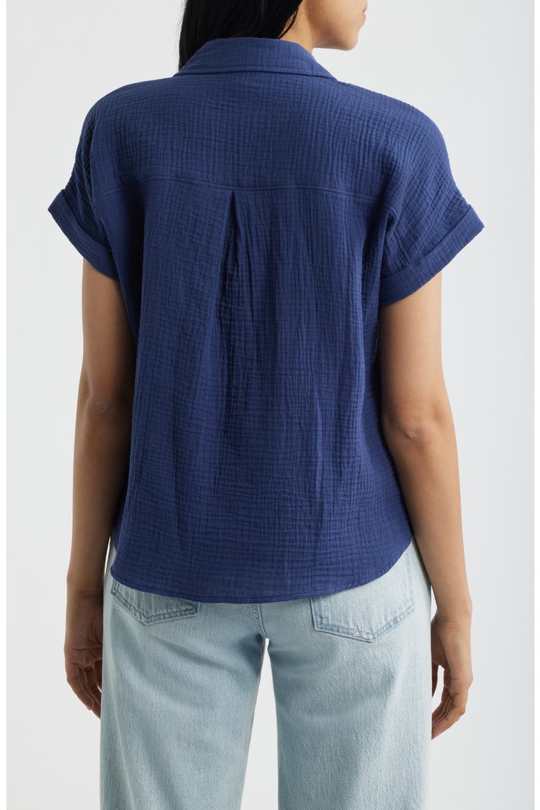 Chicago Gauze Shirt, Alternate, color, NAVY TIME