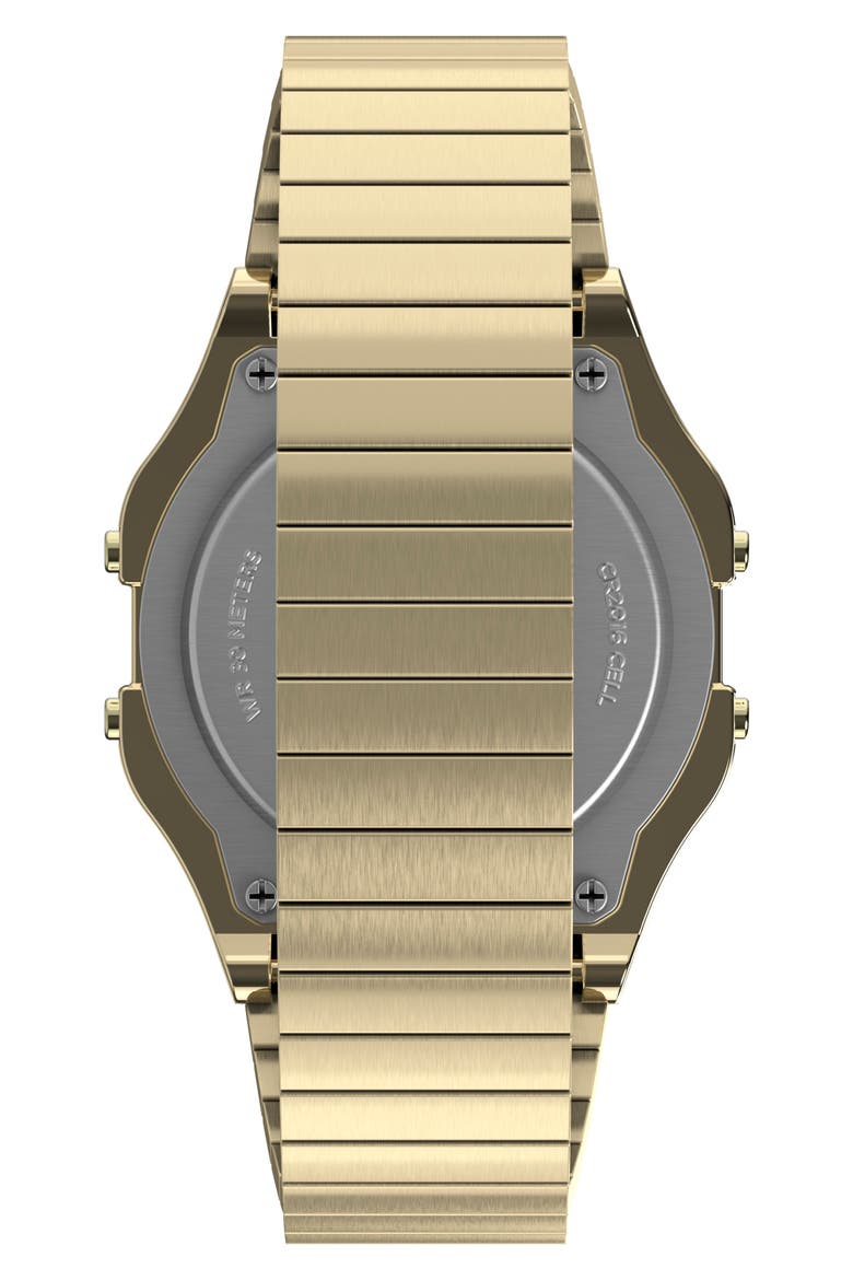 T80 Digital Chronograph Bracelet Watch, Alternate, color, GOLD-TONE