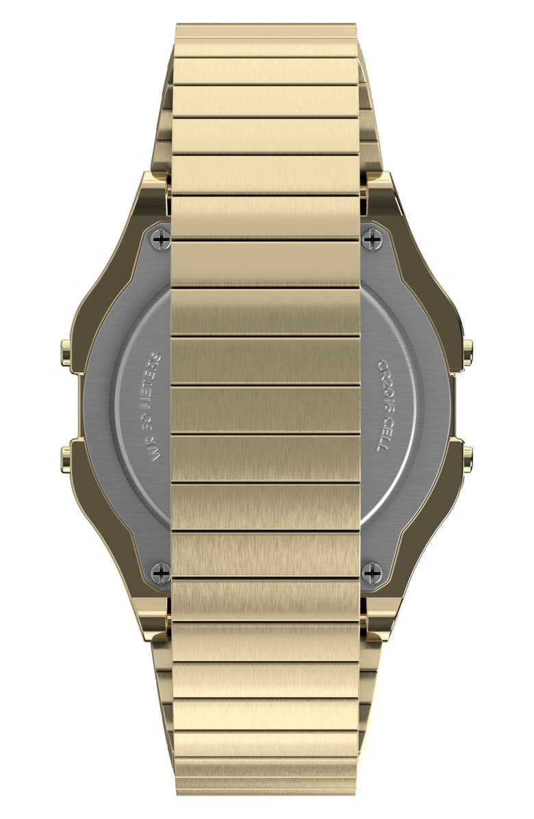 Timex<sup>®</sup> T80 Digital Chronograph Bracelet Watch, Alternate, color, Gold-Tone