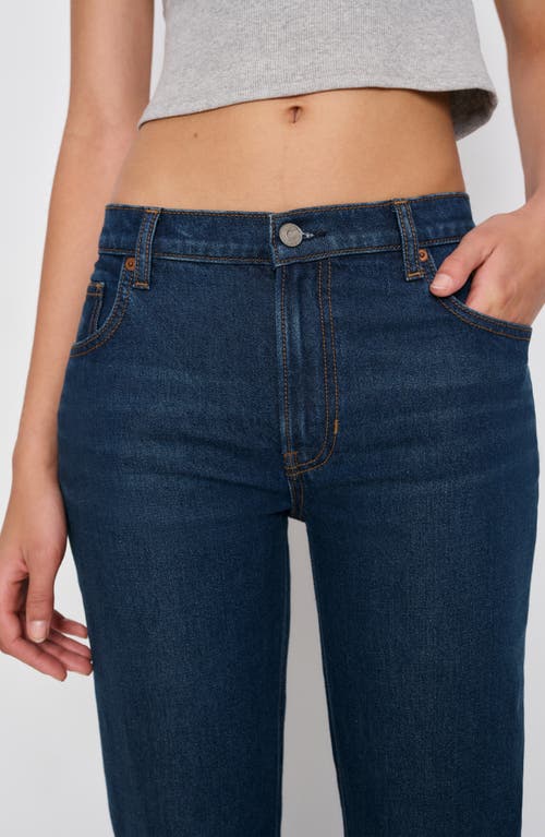 Reformation Jax Stretch High Rise Straight Jeans Seneca In Blue