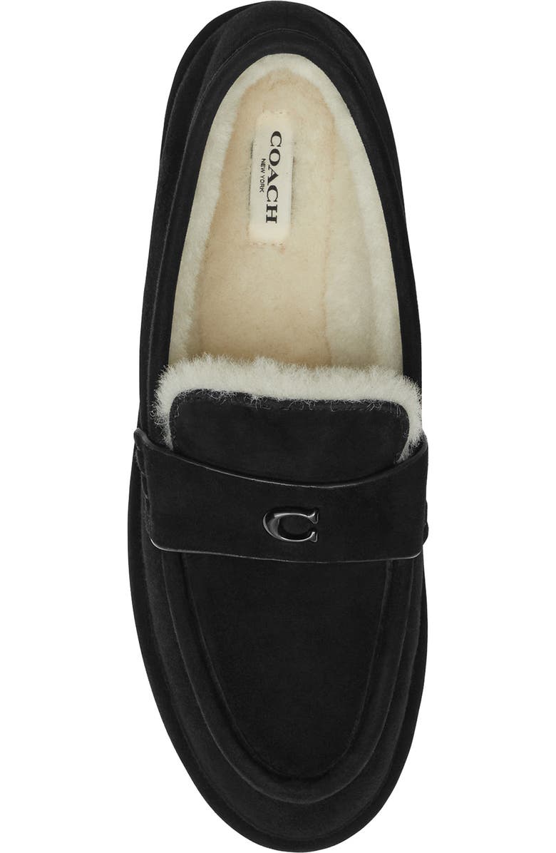 COACH Forest Faux Shearling Slipper, Alternate, color,