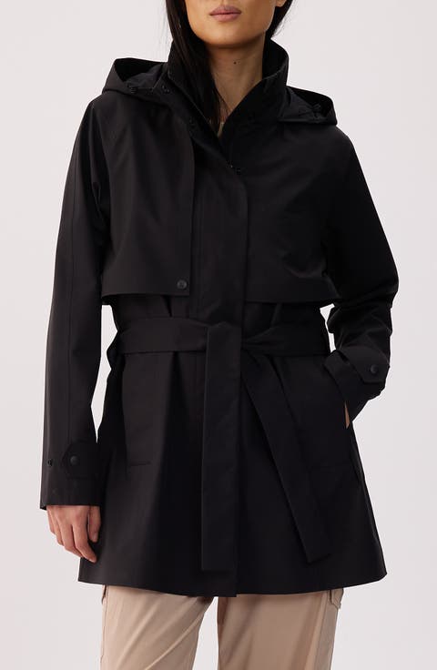 Aliz Water Repellent Short Trench Coat