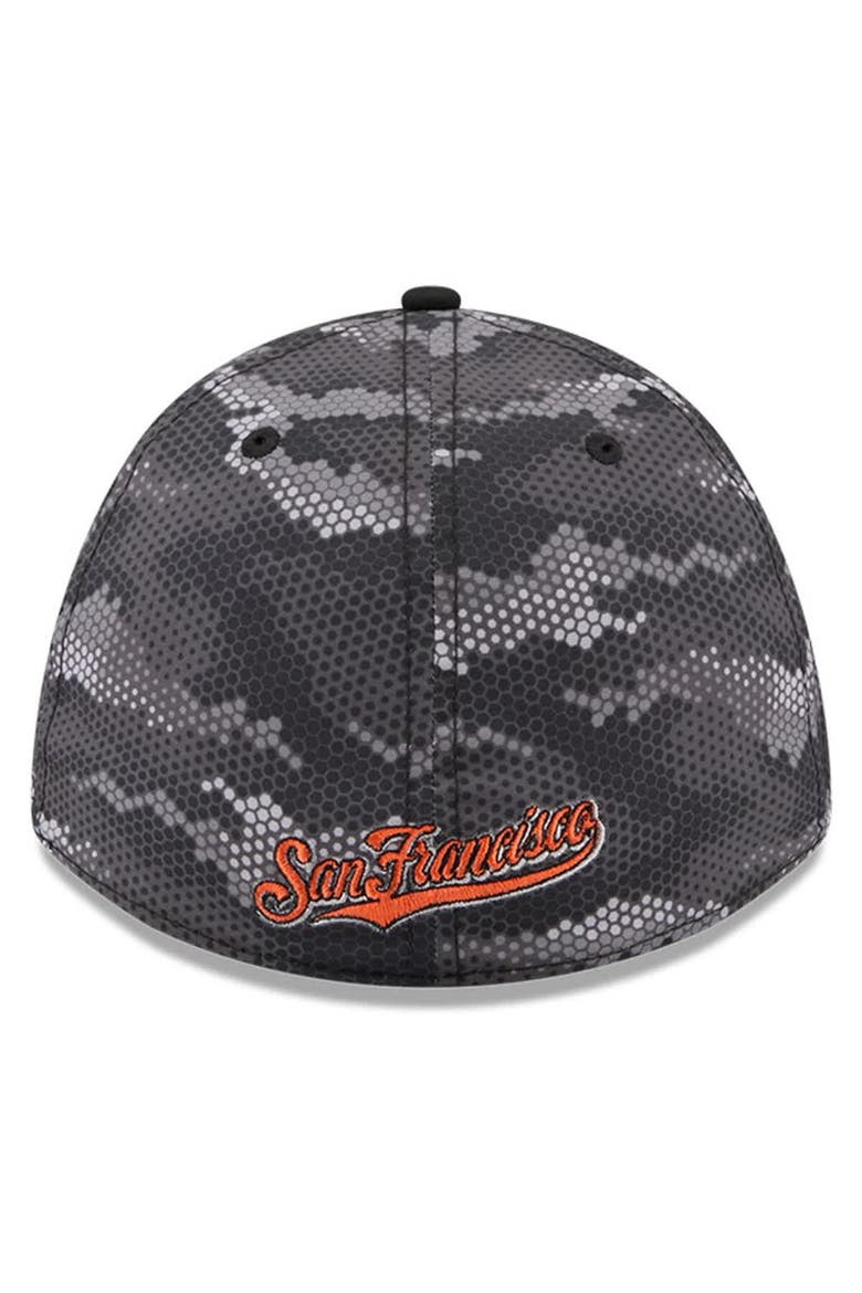 Men's New Era Black San Francisco Giants Camo 39THIRTY A-Frame Flex Hat, Alternate, color, Black