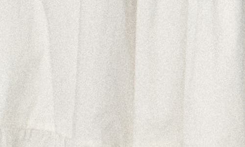 English Factory Short Sleeve Mixed Media Midi Dress In White