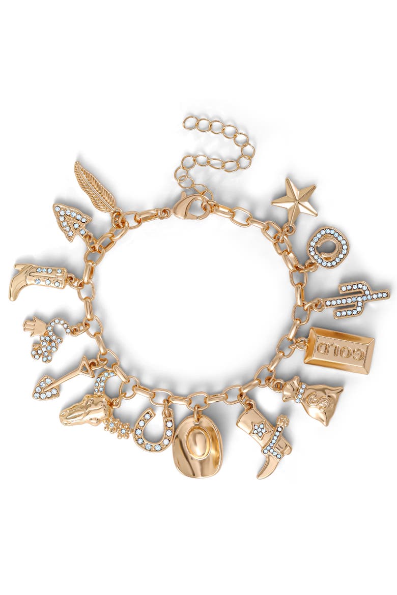 20th Anniversary Charm Bracelet, Main, color, Gold