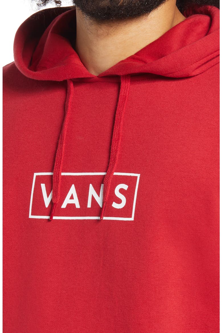Easy Box Logo Hoodie, Alternate, color, CHILI PEPPER