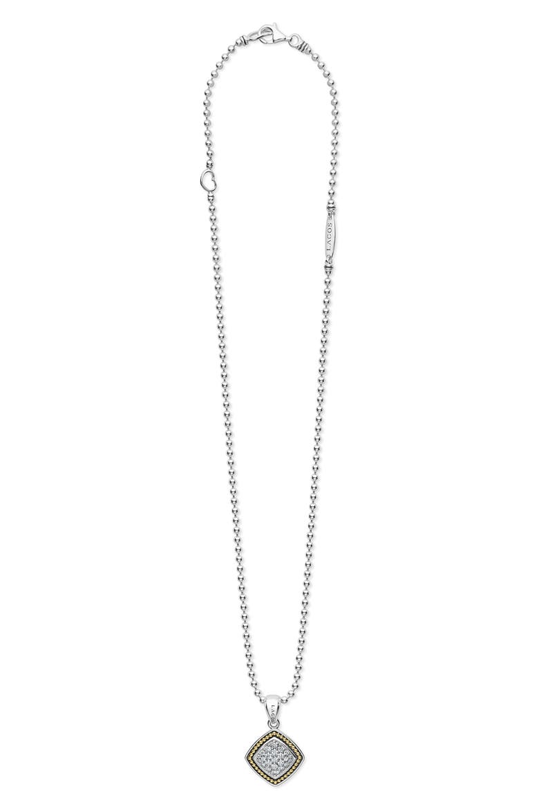 Rittenhouse Diamond Pavé Pendant Necklace , Alternate, color, SILVER
