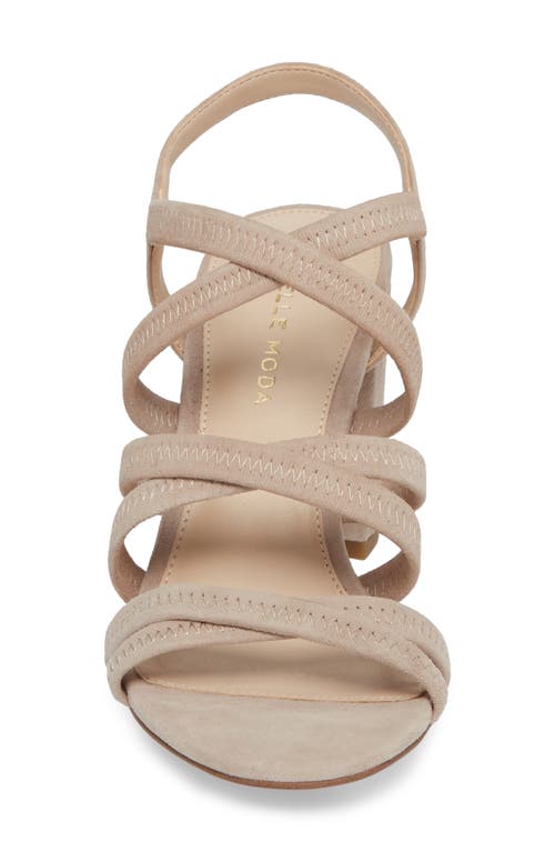Shop Pelle Moda Grace Sandal In Mushroom Nubuck Leather