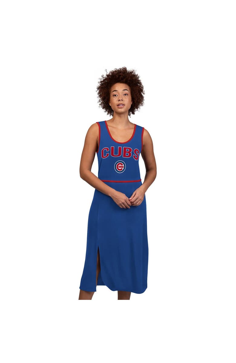 G-III 4HER BY CARL BANKS Women's G-III 4Her by Carl Banks Royal Chicago Cubs Center Field Maxi Dress, Main, color, Royal