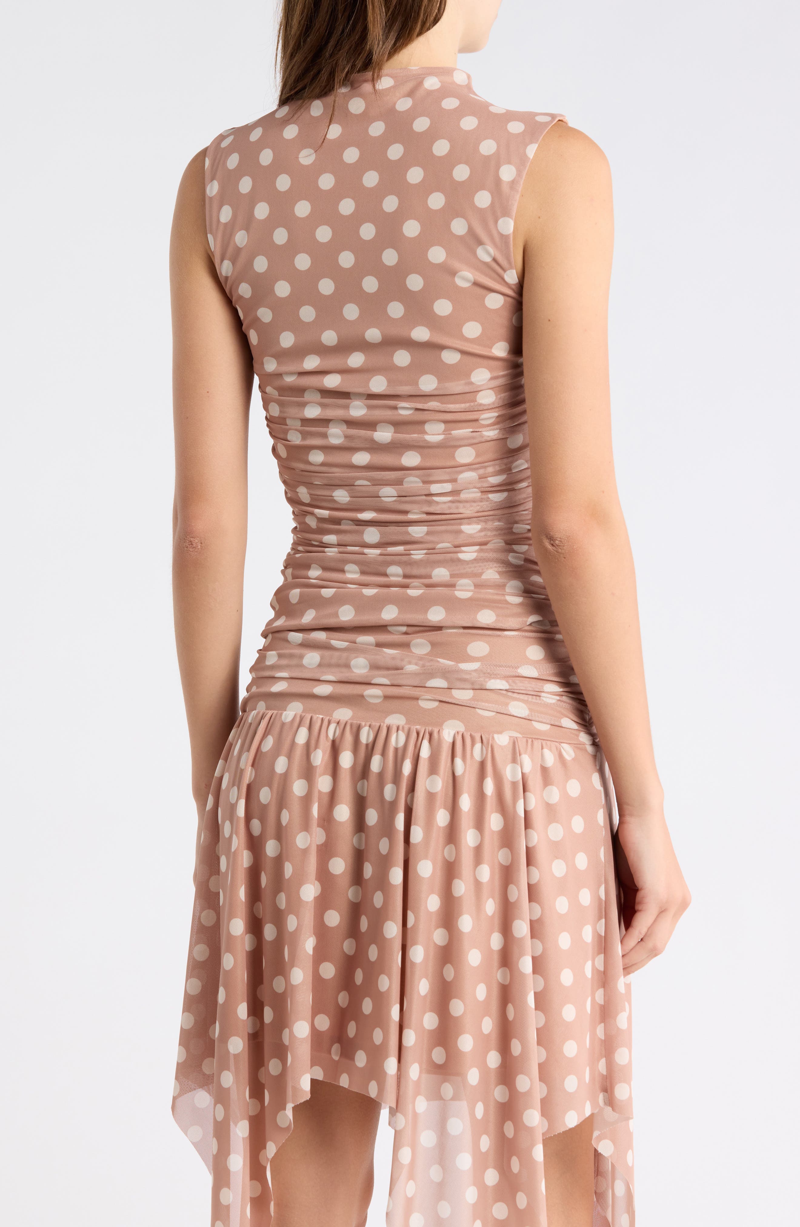 Kinsley Ruched Mesh Top - image 4