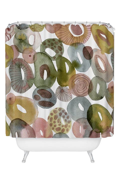 Tides Stones Shower Curtain