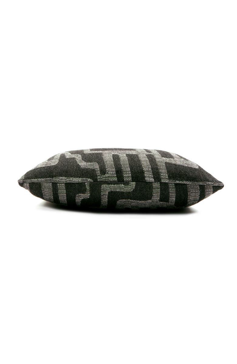 Elaine Smith Noble Indoor & Outdoor Woven Accent Pillow, Alternate, color, Charcoal
