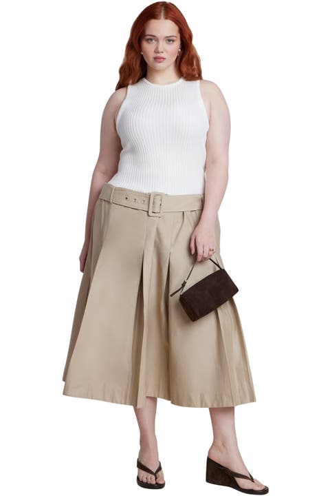 Combo Dress With Belt (Plus)