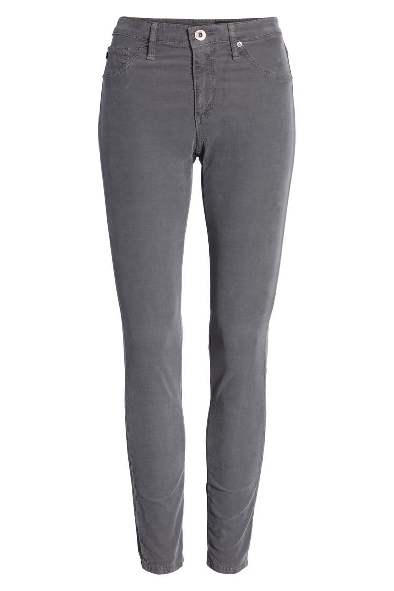 The Farrah High Waist Skinny Corduroy Pants, Alternate, color, SULFUR AUTUMN FOG