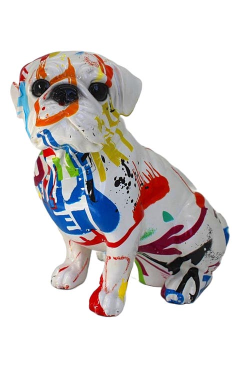 Happy Sitting French Bulldog Statue