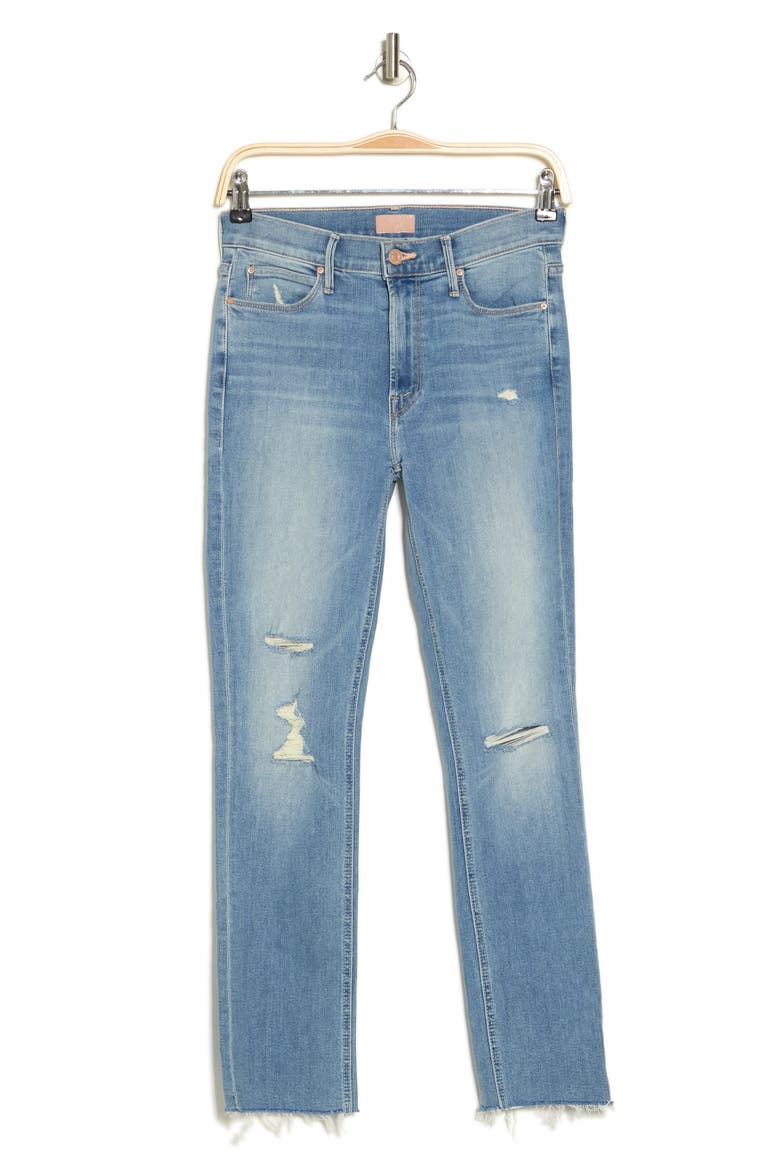 The Dazzler Mid Rise Ankle Fray Jeans, Alternate, color, WEEKEND KITTEN