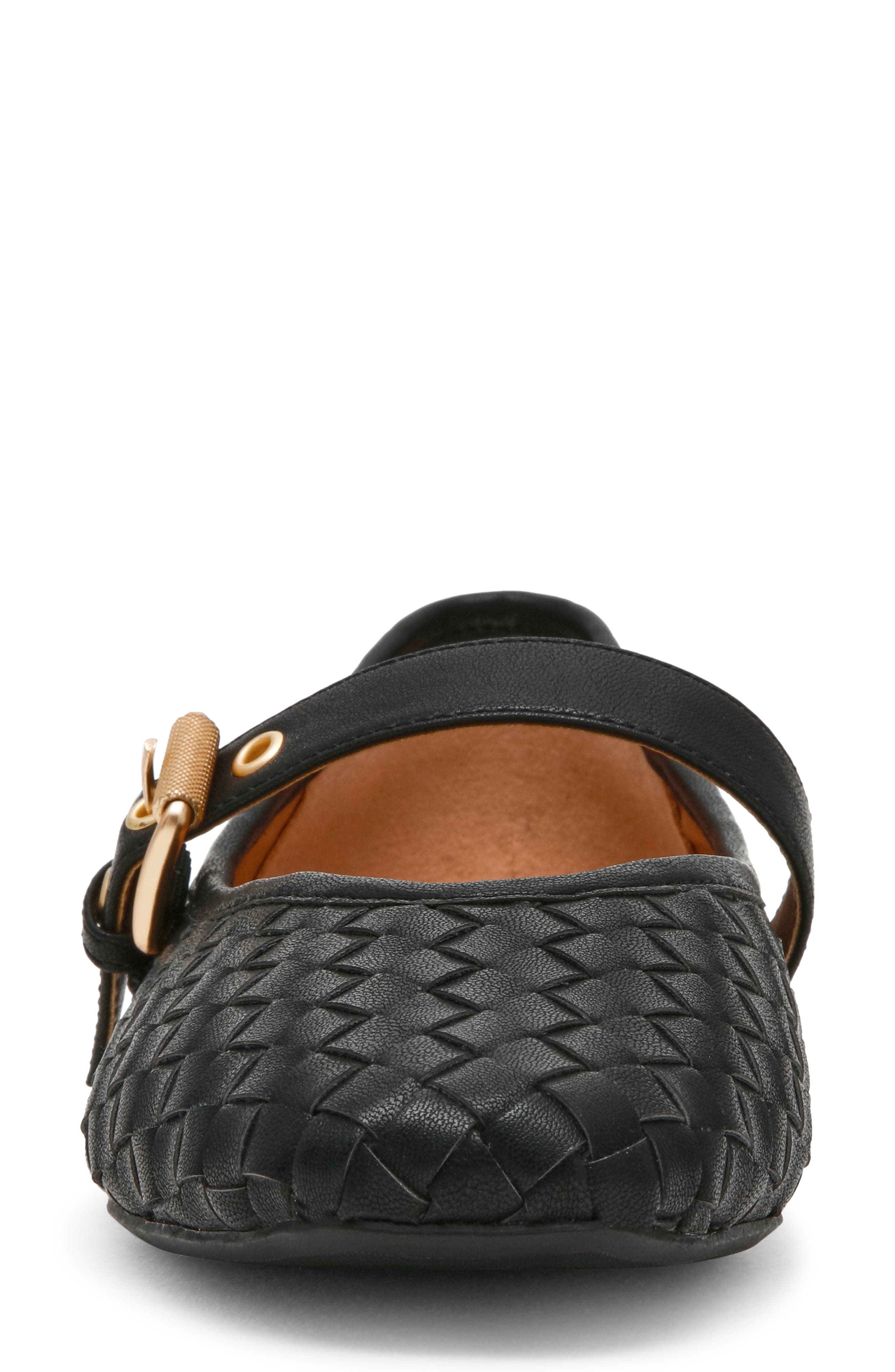 Mulaney Woven Mary Jane Flat, Alternate, color, BLACK