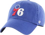 '47 Men's '47 Royal Philadelphia 76ers Alternate Logo Classic Franchise Fitted Hat