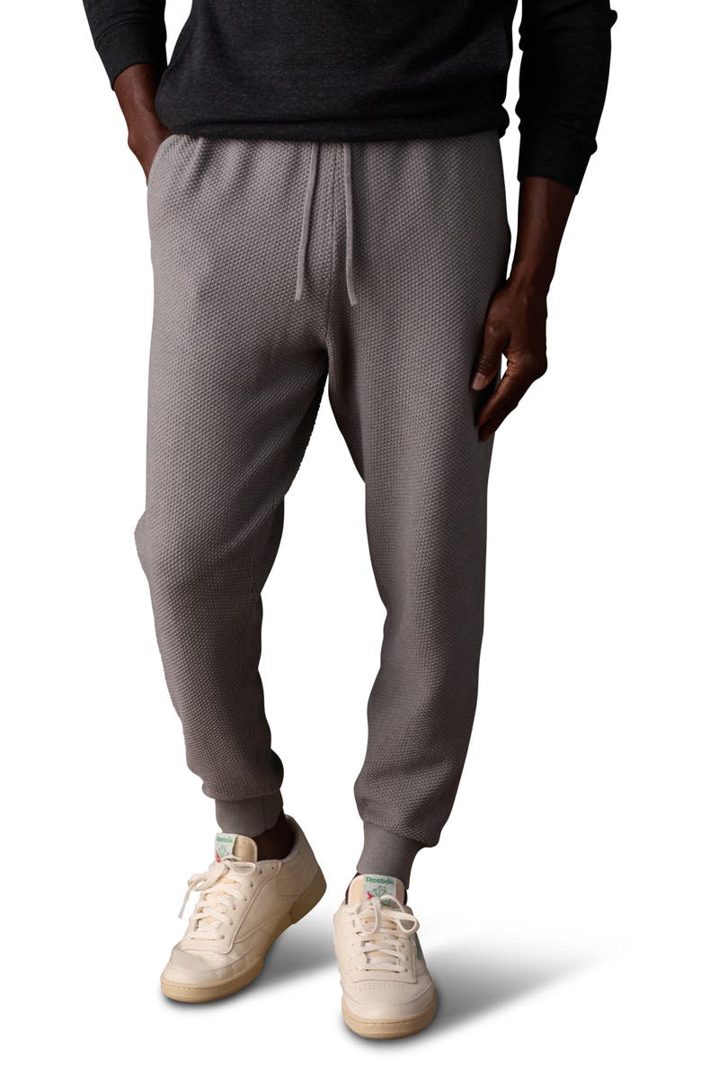 The Normal Brand Textured Cotton Blend Joggers, Main, color, Greystone