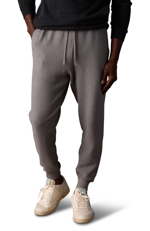 The Normal Brand Textured Cotton Blend Joggers In Gray